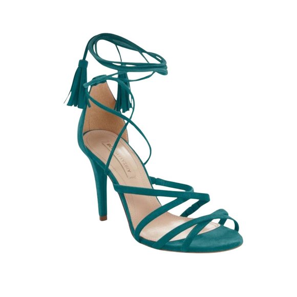 BCBGMaxAzria Green Strappy Sandals - Picture 2 of 12
